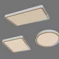 Modern cream ceiling light cream ceiling light 3d model