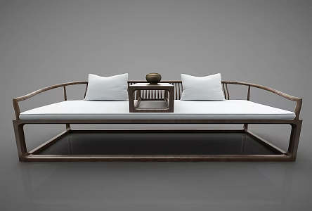 New Chinese-style Lohan Bed Sofa 3d model