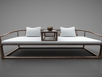 New Chinese-style Lohan Bed Sofa 3d model