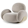 Karim Rashid Modern Single Sofa Lazy Sofa 3d model