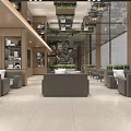Modern Leisure Area Interior Design With Wooden Accents Comfortable Seating And Green Plants