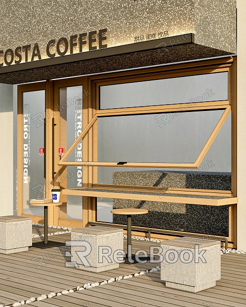 Cafe door head model