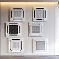 Central air conditioning outlet Central air conditioning combination 3d model