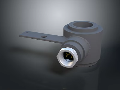 Modern Gray Lighting Combination With Metal Mounting Bracket And Hexagonal Connector 3d model