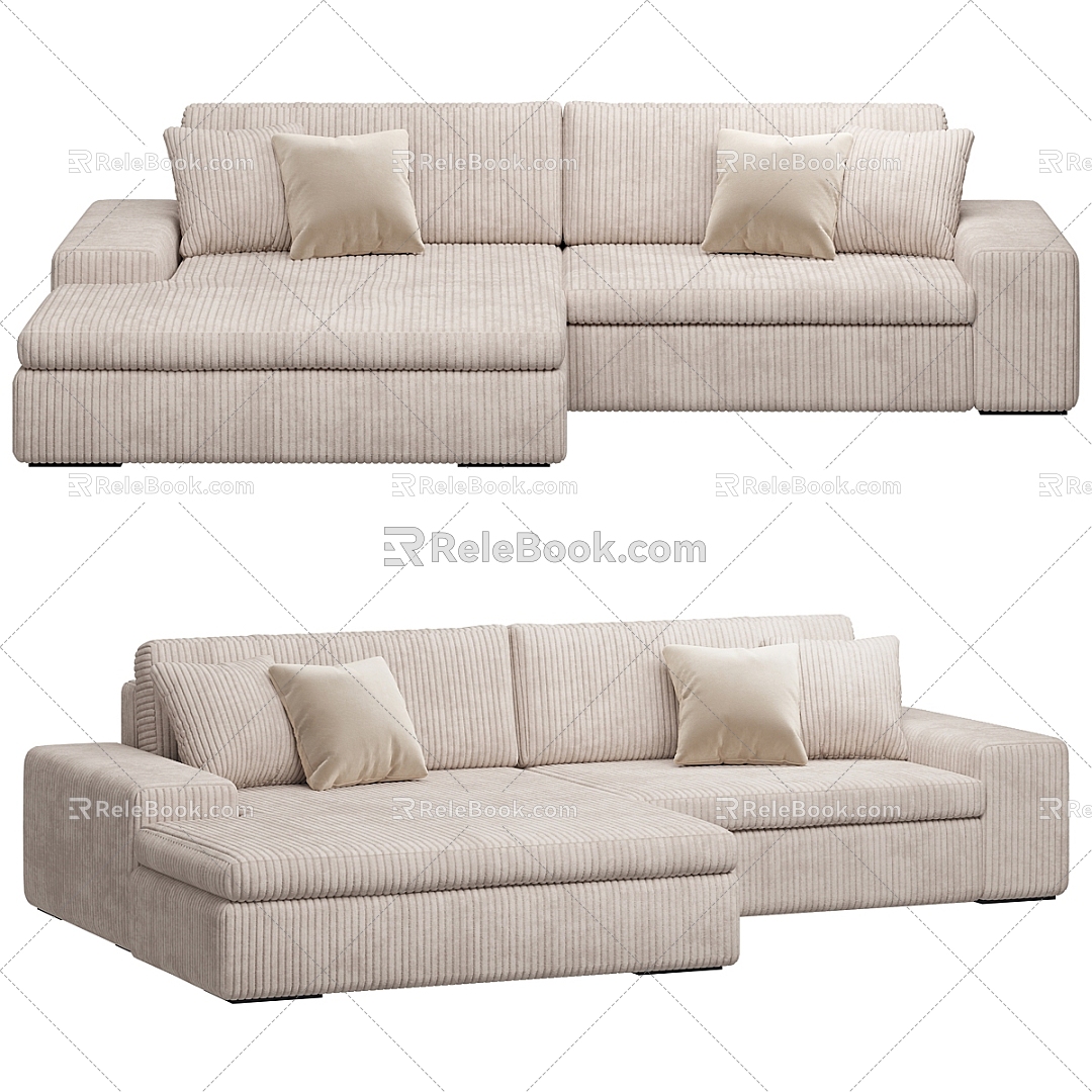 Corner sofa multiplayer sofa sofa 3d model