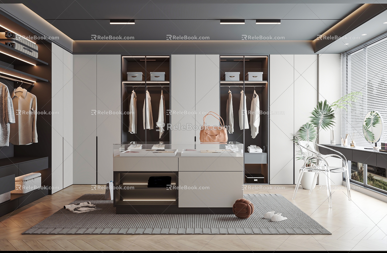 Modern Cloakroom 3d model