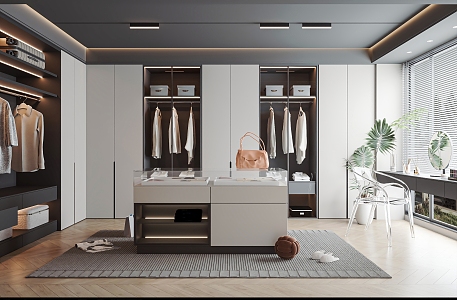 Modern Cloakroom 3d model