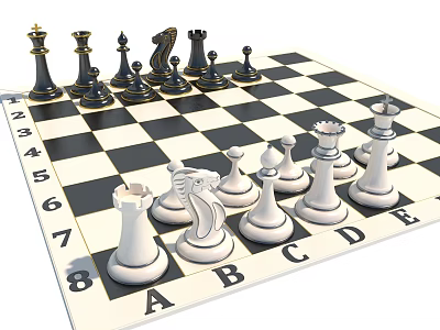 Modern Chess 3d model