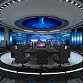 Modern Monitoring Center 3d model