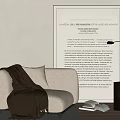 Modern single sofa 3d model