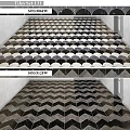 Stylish Geometric Floor Tiles With Scallop And Herringbone Patterns In Black White Gray