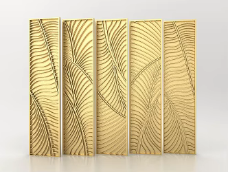 Modern Decorative Wall 3d model