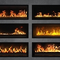 Decorative Electronic Fireplace Gas Fireplace Fireplace Flame 3d model