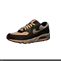 Nike Air Max Casual Sports Shoes With Navy Blue White Upper And Red Air Cushion Sole