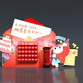 NetEase Spring Conference 2024 Sign In Board With Pen And Cartoon Mascot Cake Stars