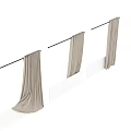 Elegant Beige Curtains With Soft Drapes Modern Hanging Style For Home Decor