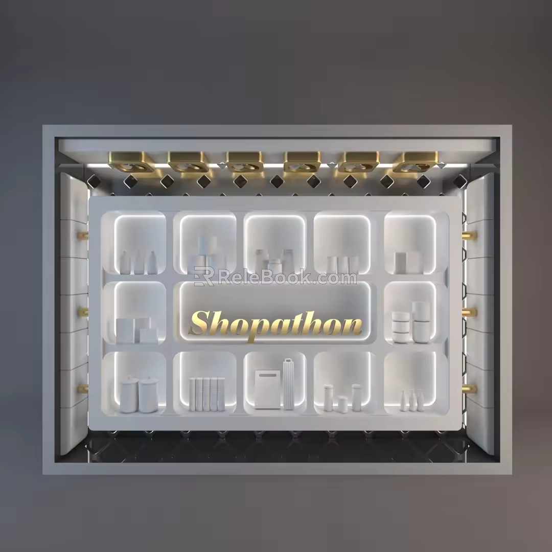 Modern Shop Window Commercial Shop Window Display Shop Window Meichen Shop Window Fashion Shop Window Product Display Shop Window 3d model
