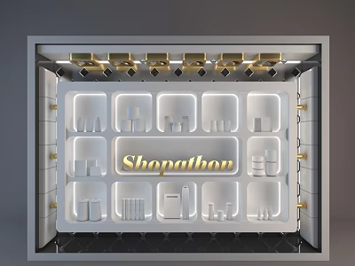 Modern Shop Window Commercial Shop Window Display Shop Window Meichen Shop Window Fashion Shop Window Product Display Shop Window 3d model