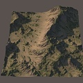 Outdoor mountain range valley local mountain range local mountain range local valley canyon 3d model