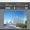 Modern High Rise Residential Buildings With Greenery Water Feature And Pedestrian Area