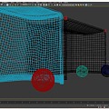 Soccer net goal 3d model