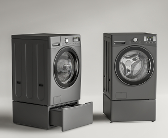 Modern washer dryer 3d model