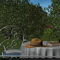 Urban Road Facilities Featuring Traffic Signs Street Lamps And Metal Guardrails