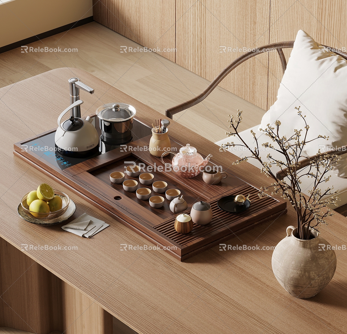 New Chinese Tea Table Tea Set model