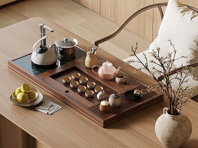 New Chinese Tea Table Tea Set model