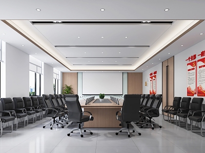 Conference Table Combination in Government Meeting Room model