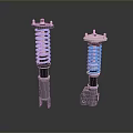Shock absorber buffer spring tools hardware tools processing tools furniture realism 3d model