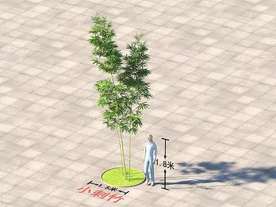 Outdoor Light Small Street Lamp Featuring 1.8 Meters Height for Paved Garden Outdoor Area 3d model