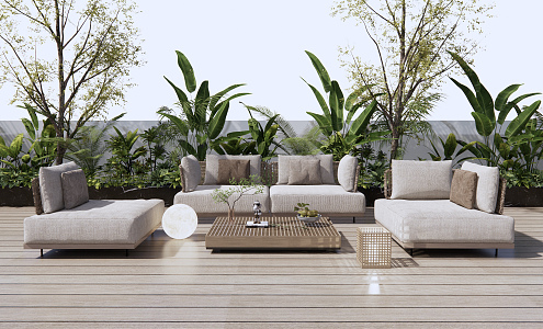 Modern outdoor sofa 3d model