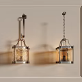 CCD wall lamp pendant lamp combination 3d model