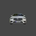 Mercedes Benz Luxury Silver Sedan With Sleek Design Chrome Accents And Alloy Wheels