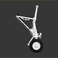 Durable White Hardware Tool with Sturdy Frame and Movable Wheels 3d model