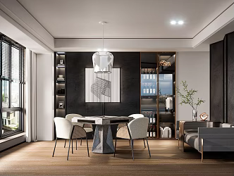 Modern Chess and Card Room Leisure Room 3d model