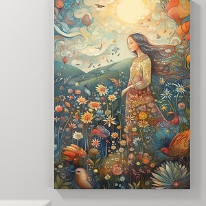 Decorative Painting Figure Painting Landscape Painting Abstract Painting Animal Painting 3d model