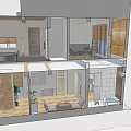 Modern Two Story White House Exterior With Trees Plants And Windows Design