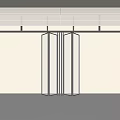 Sleek Modern Black Frame Glass Folding Doors For Interior Partition Design