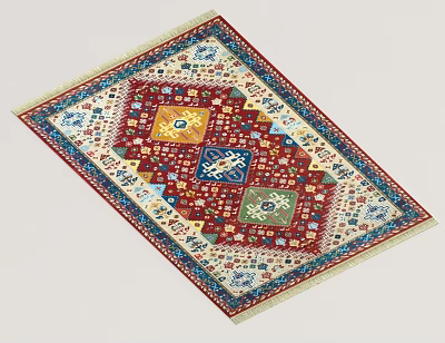 Persian Carpet Mat 3d model Persian Carpet Mat 3d model