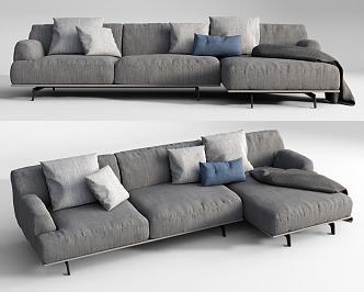 Modern corner sofa multiplayer corner sofa 3d model