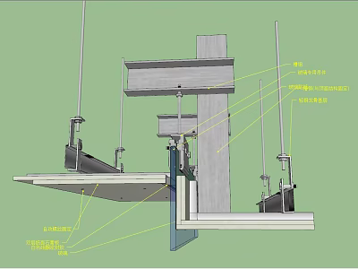 High Strength Industrial Hardware Tools For Construction Metal Structural Components And Fasteners 3d model