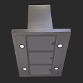 Modern Stainless Steel Kitchen Appliance Range Hood With LED Lights