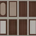 Various Styles Of Wooden Door Panels With Different Textures And Designs