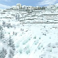 terraced snow 3d model