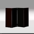 Modern Room Divider With Brown Green Orange Velvet Panels And Geometric Stitching Design