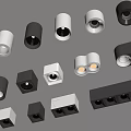 Modern downlight spotlight open downlight 3d model