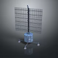 Satellite Antenna With Grid Panels Mast Structure And Stable Base Design