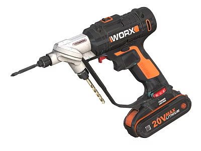 WORX 20V Cordless Industrial Drill Equipment Powerful Battery Operated Drilling Tool 3d model